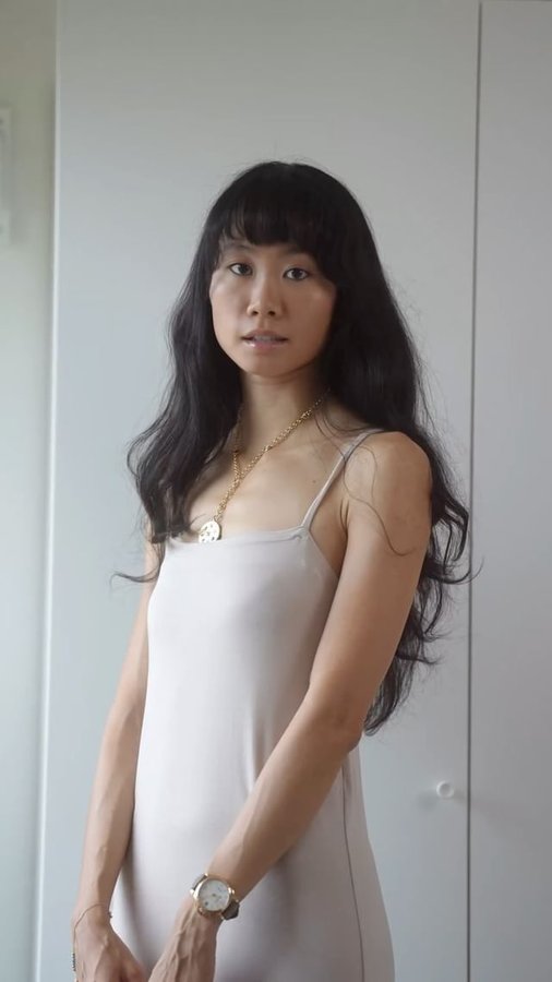 Instagram post by @kittyunofficial for BLEUSALT. Caption reads: [...] @stripeandstare (code 20KITTY)*
Dress....