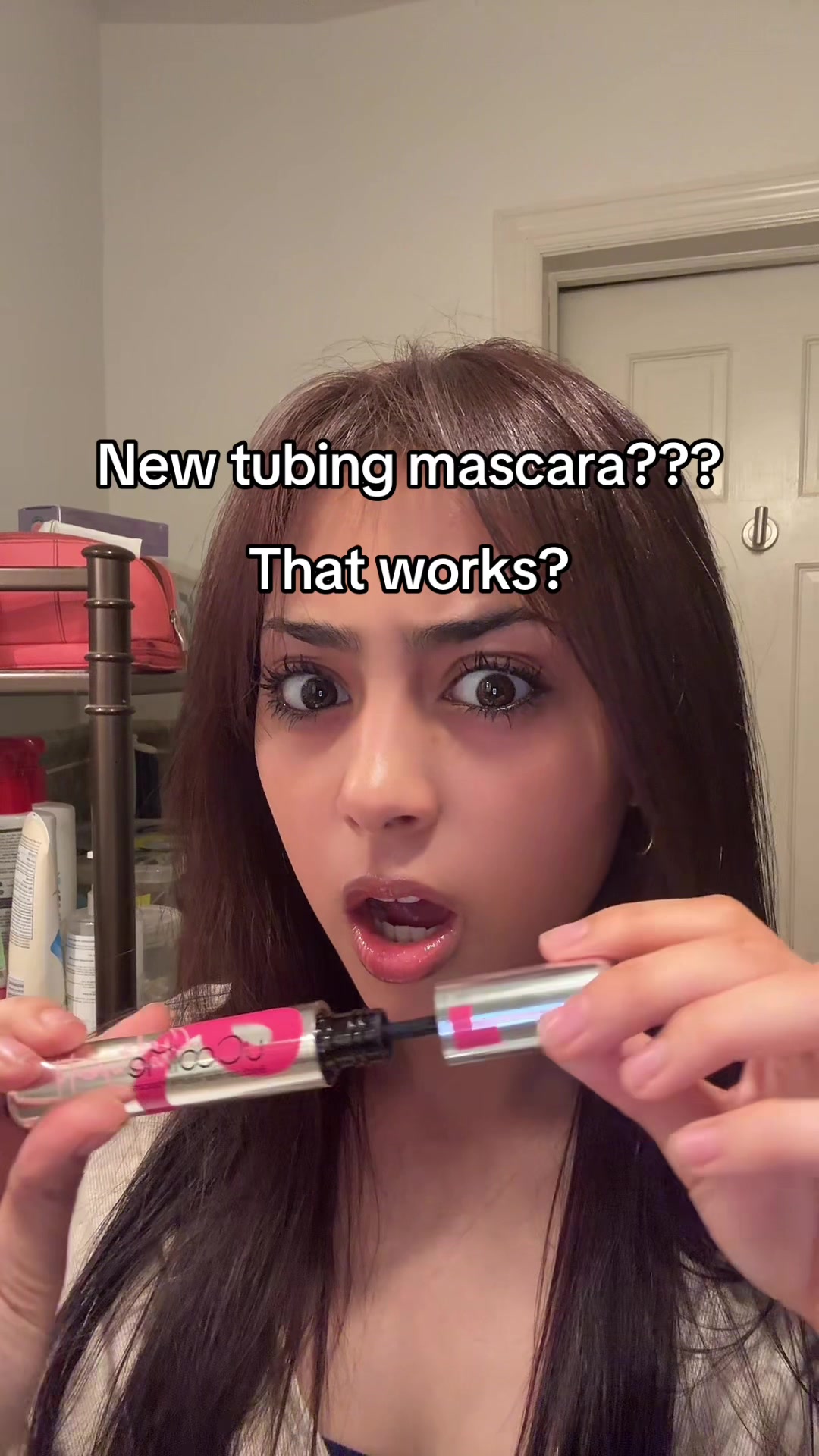 TikTok post by @tzuri_g for uCoolMe Lashes. Caption reads: [...] curler and mascara @uCoolMe Makeup....