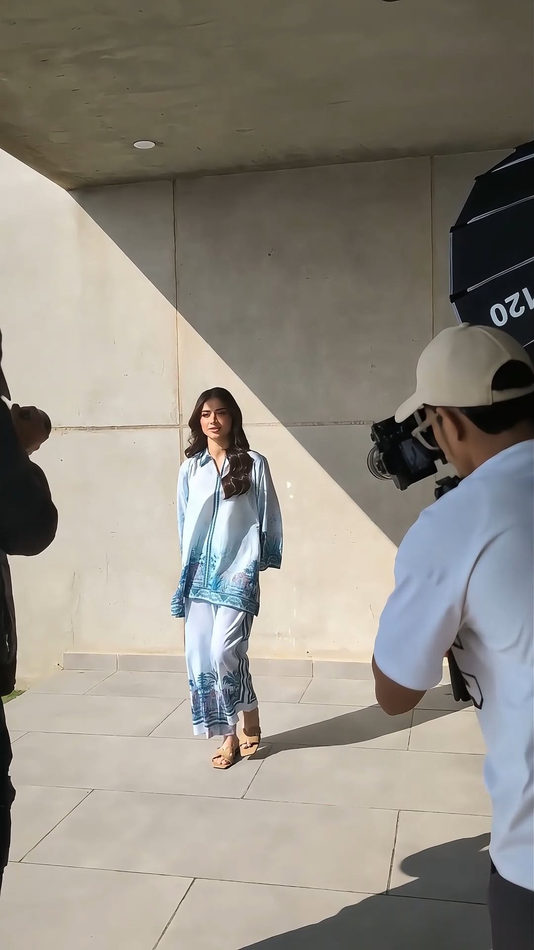 Instagram post by @rania.jofa for Asim Jofa. Caption reads: Reshaping the shores of style, Reve by Rania Jofa....