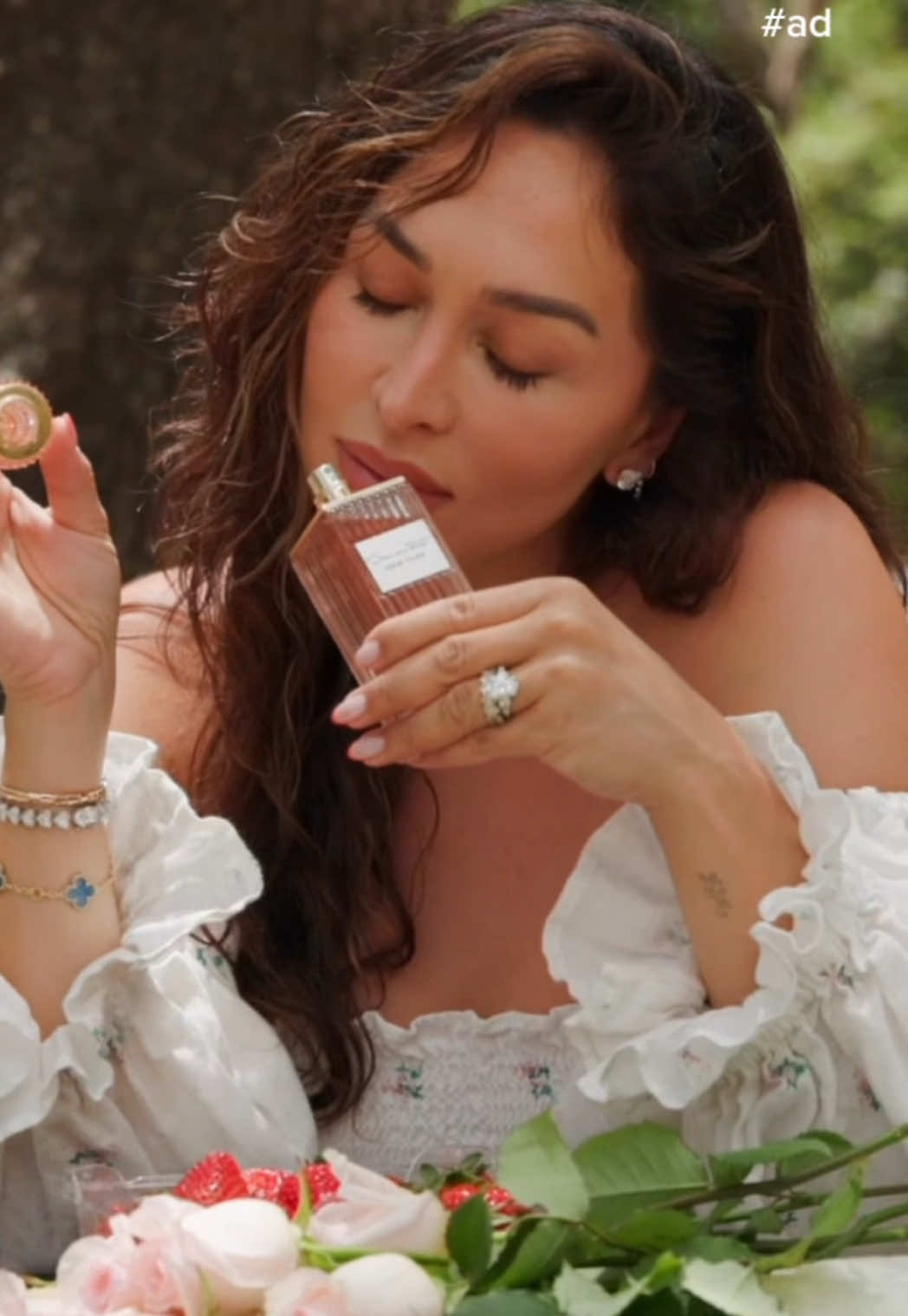 TikTok post by @dzaslavsky for Oscar De La Renta. Caption reads: [...] moment at a time. The new Oscar de la Renta....