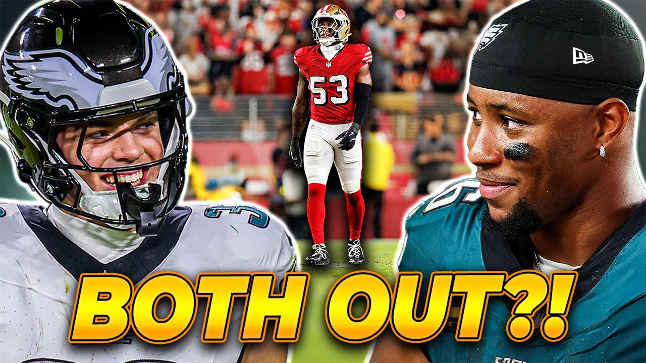 YouTube post by @thomasmottshow for Underdog Fantasy. Caption reads: This changes things for the Eagles and 49ers and....