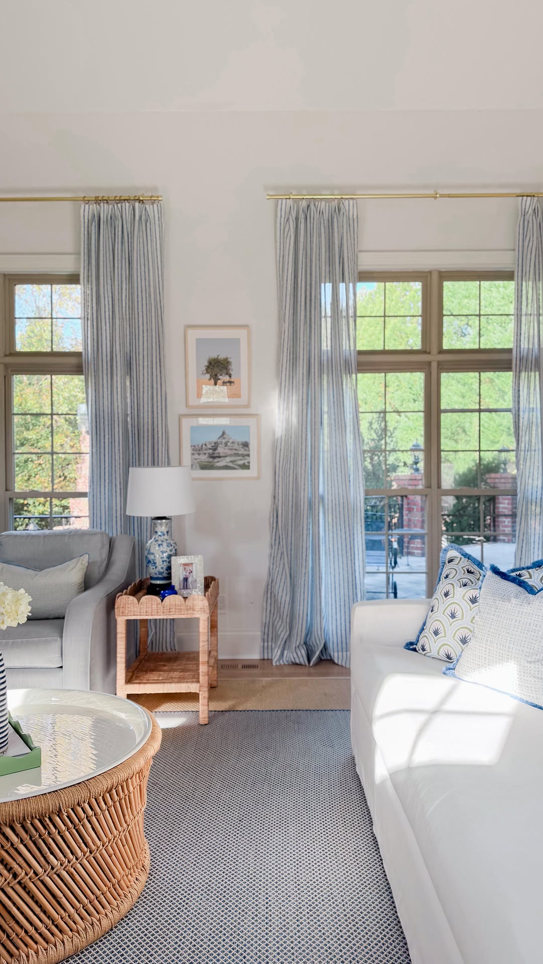 Instagram post by @simply.stephy.jean for Serena & Lily. Caption reads: Me either! Never spend full price! Always wait for....