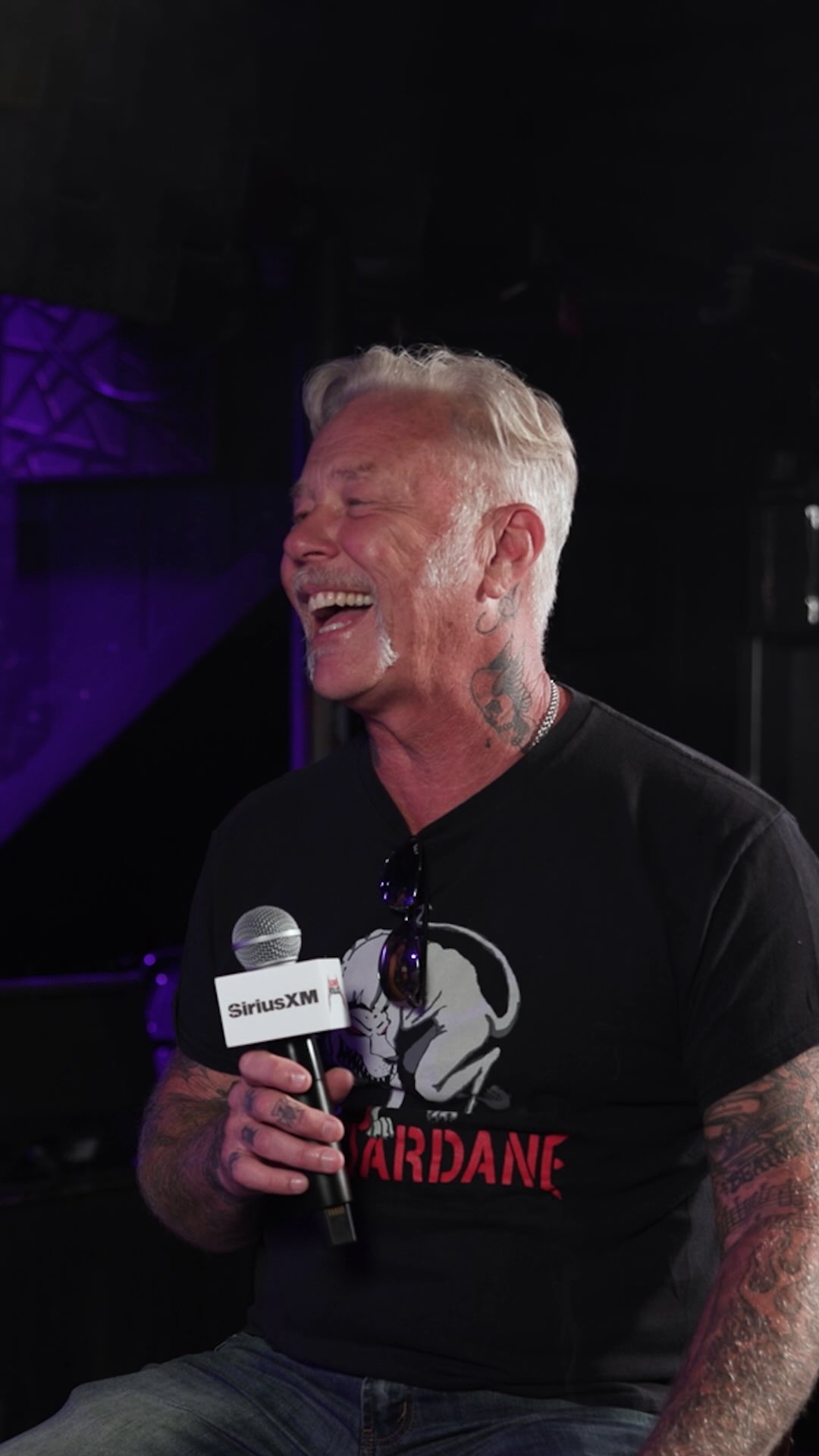 Instagram post by @josemangin for SiriusXM. Caption reads: @metallica has played on every stage imaginable,....