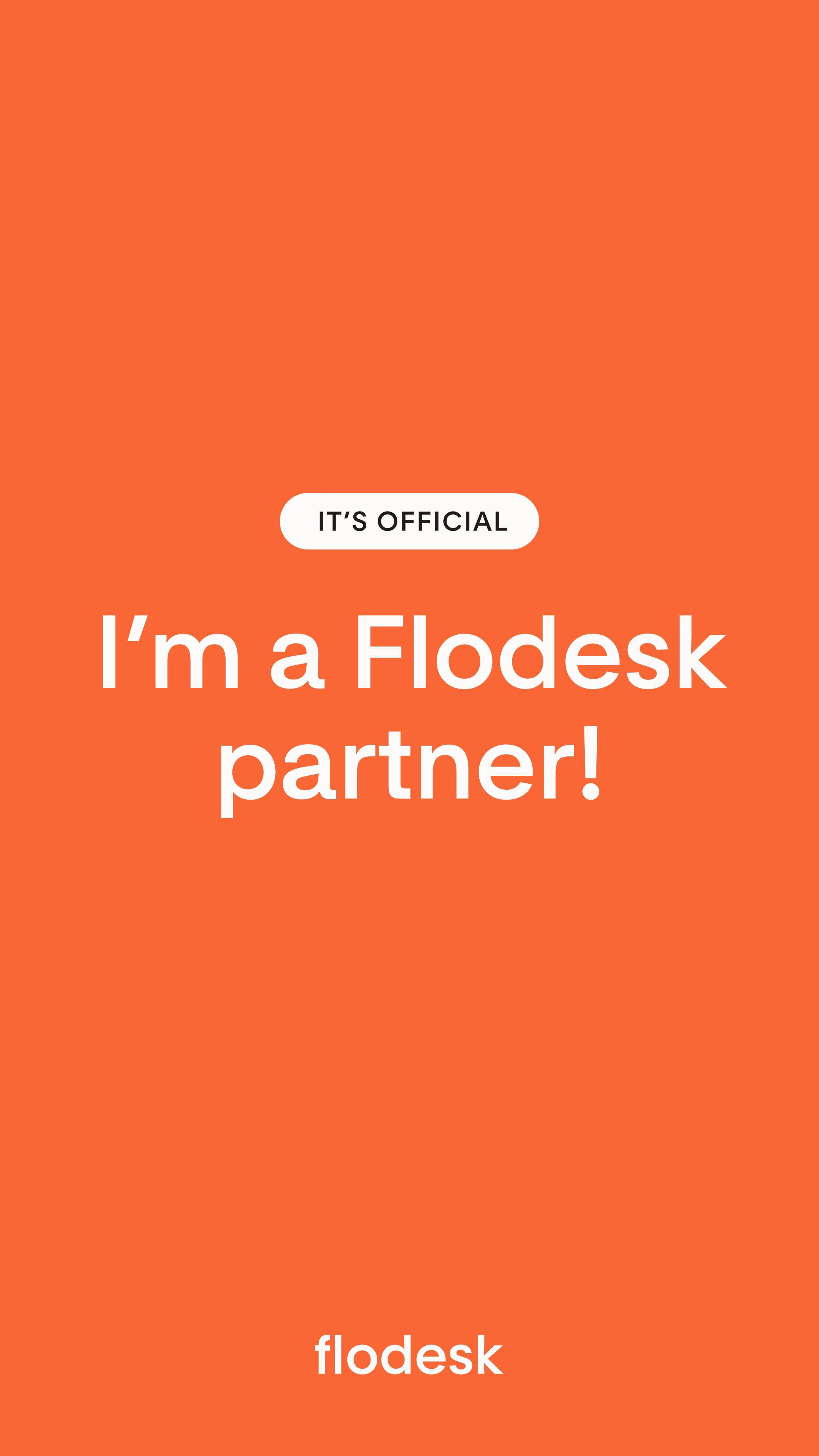 Instagram post by @pjsandpaint for Flodesk. Caption reads: #flodesk Use my code QOU1F2 or use my link....