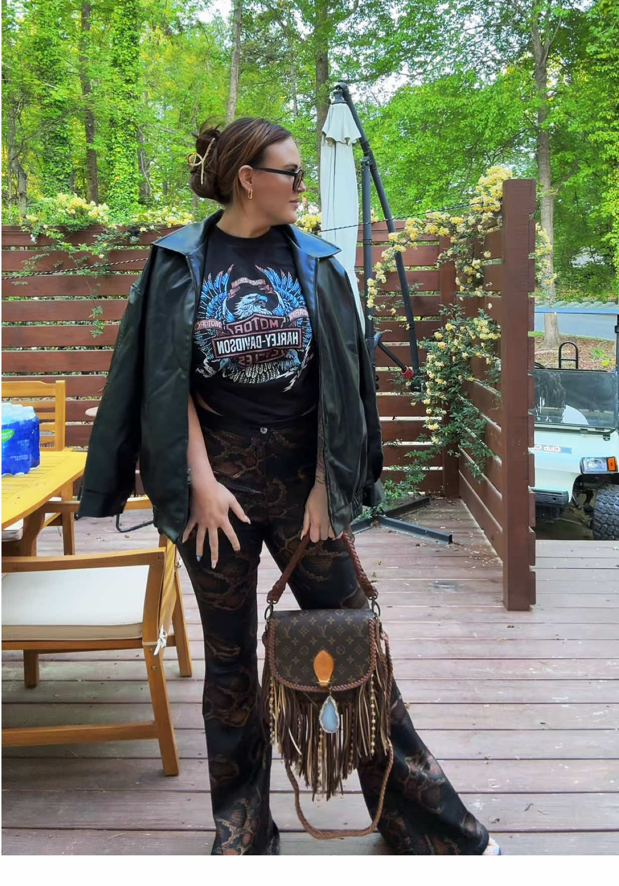 TikTok post by @chelseadblackwell for Vintage Boho Bags. Caption reads: [...] they are heavenly! 😍😍 also the....