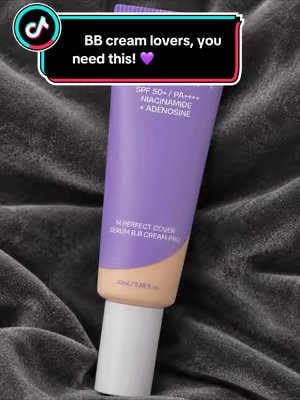 TikTok post by @mona_28000 for Missha. Caption reads: [...] your BB cream does more than just cover....