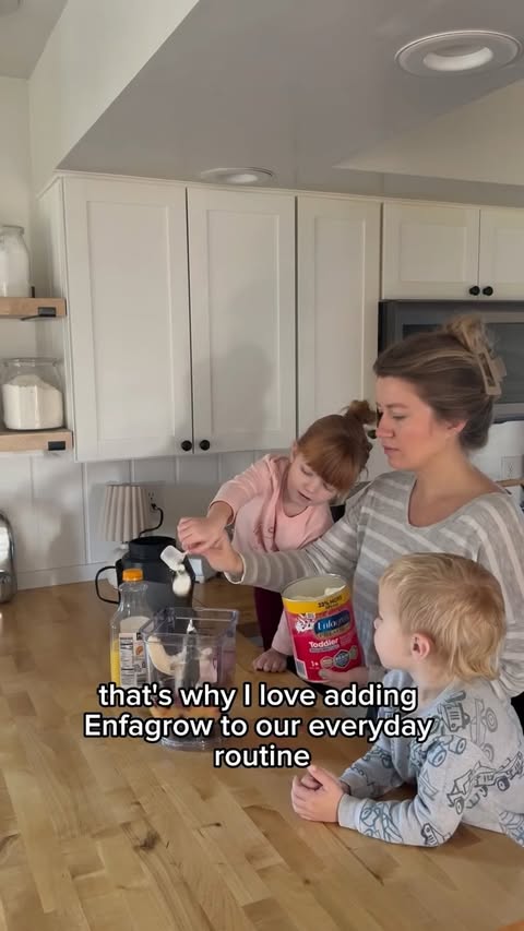 Instagram post by @cassiemhoffman for Enfamil. Caption reads: Trying to keep up with two toddlers means I need....