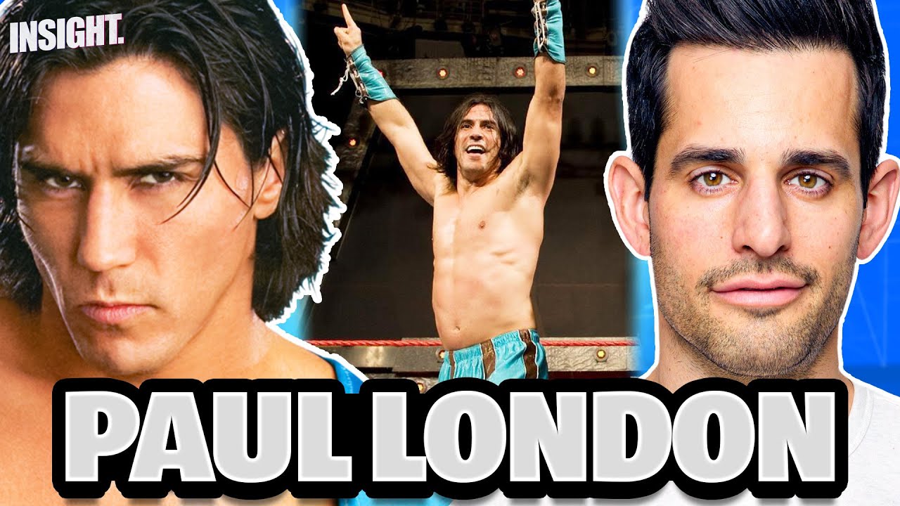 YouTube post by @ChrisVanVliet for Helix Sleep. Caption reads: Paul London: Brock Lesnar Debut Match, Making....