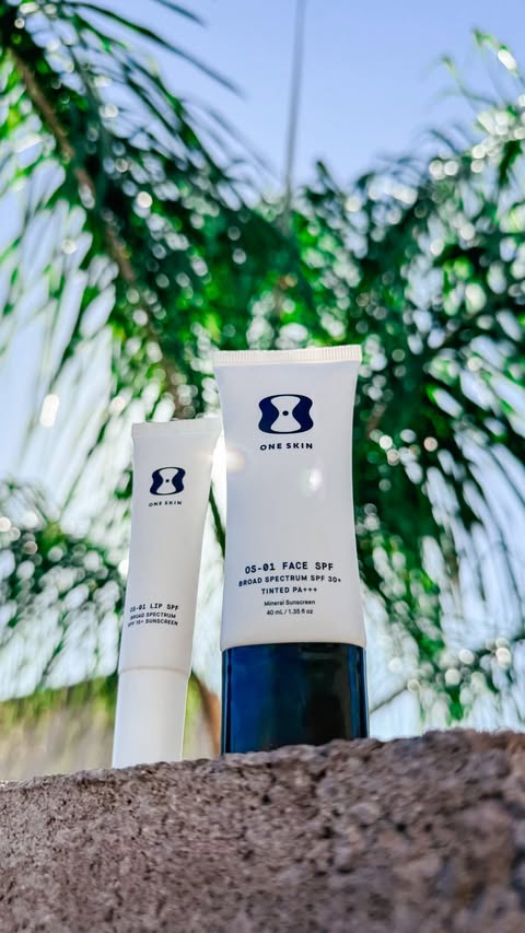 Instagram post by @the_stephen_3 for OneSkin. Caption reads: [...] reaching for the OS-01 FACE SPF from....