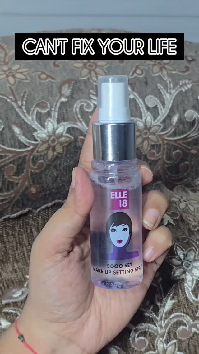 Instagram post by @man.isha1120 for Purplle. Caption reads: AD
Using@Elle18_india so set makeup setting spray....
