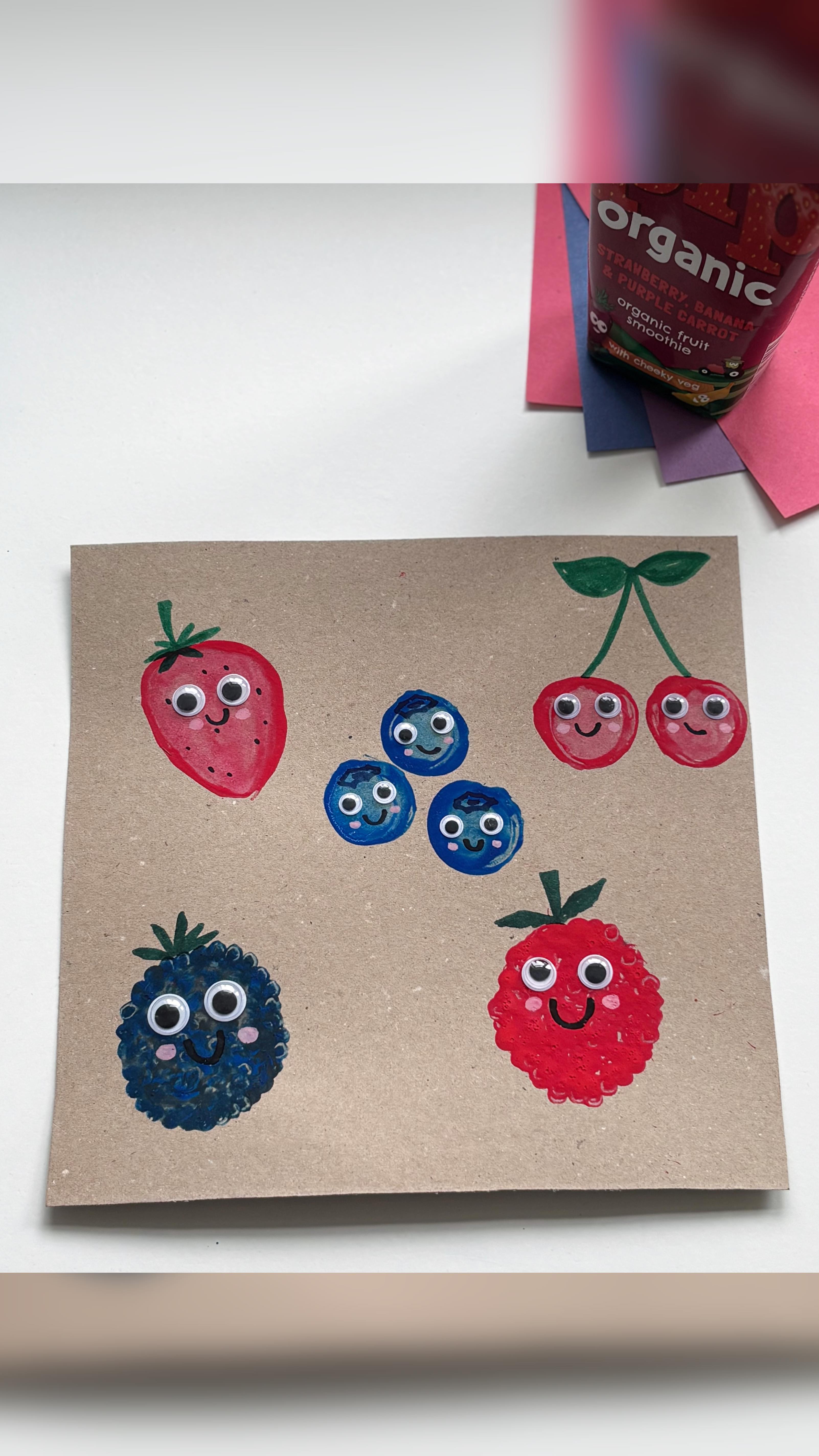 Instagram post by @creative_mama_che for Pip Organic. Caption reads: Berrytastic craft 🍓🍒🫐 ad

It’s time for summer....