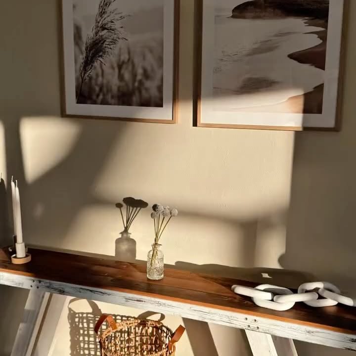 Instagram post by @thesunshinestatemom for Poster Store. Caption reads: A little touch of summer inside my home....