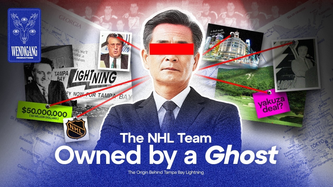 YouTube post by @Wendigames for Sports Illustrated. Caption reads: The Yakuza Tampa Bay Lightning Conspiracy.