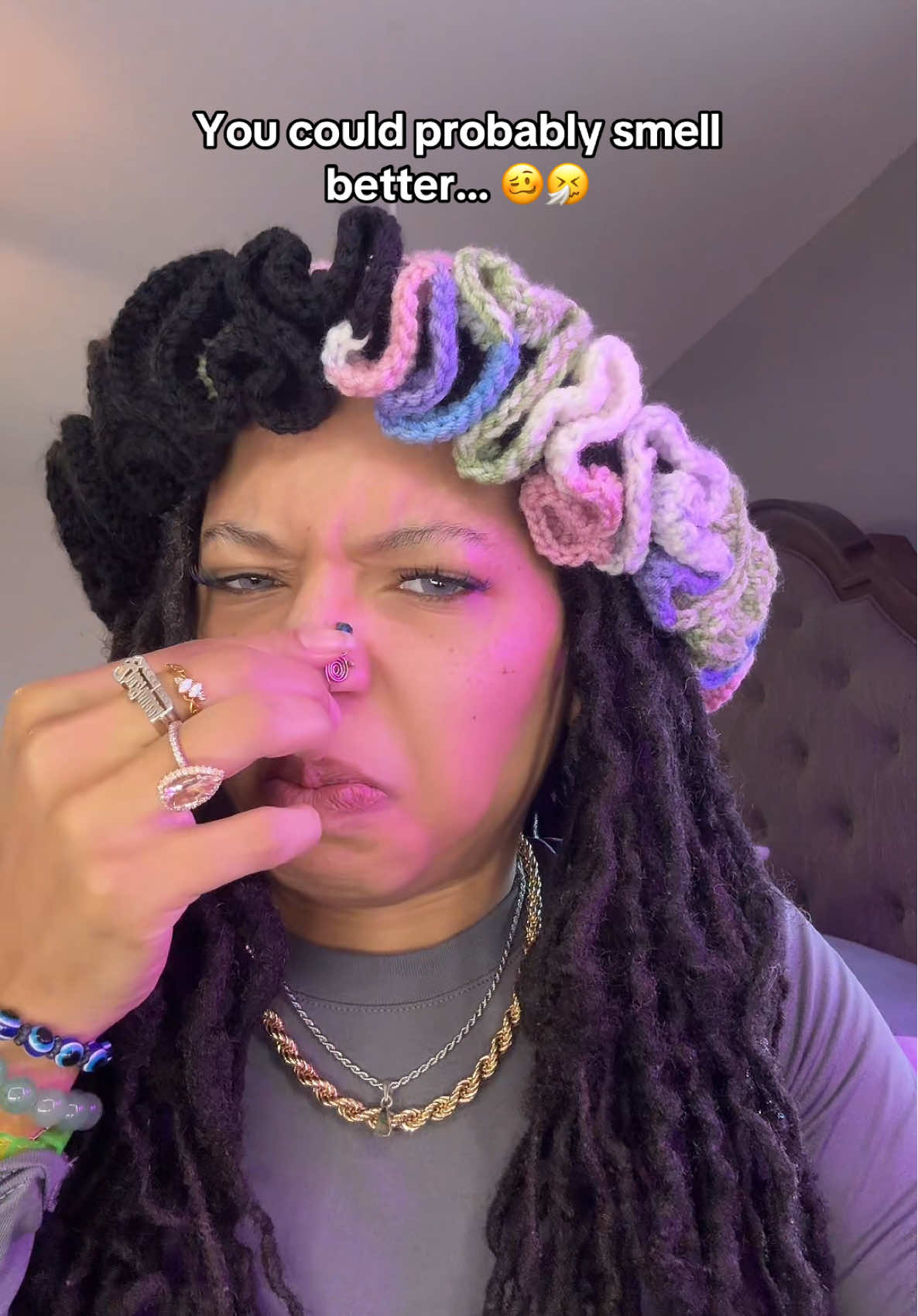 TikTok post by @zheaqueenmusic for Earth Harmony. Caption reads: [...] a bottle of water and food coloring. Earth....