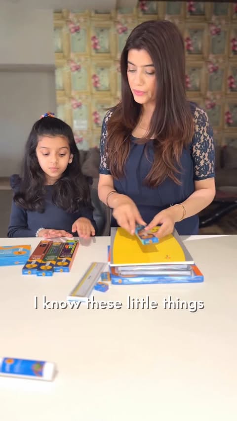 Instagram post by @yuvikasethi57 for Youva stationery. Caption reads: [...] {Ad, Collab, Youva, Youva Stationery, BTS....