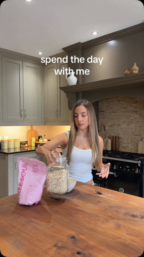 Instagram post by @livvydimartino for Holland & Barrett. Caption reads: a little day-in-the-life of staying active,....