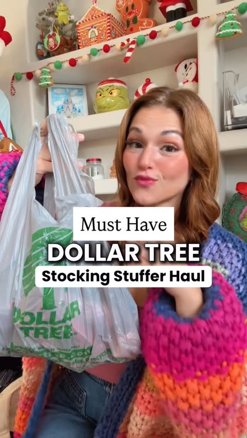 Instagram post by @deanastyle for Dollar Tree. Caption reads: Dollar Tree has the GOODS this holiday season ✨.