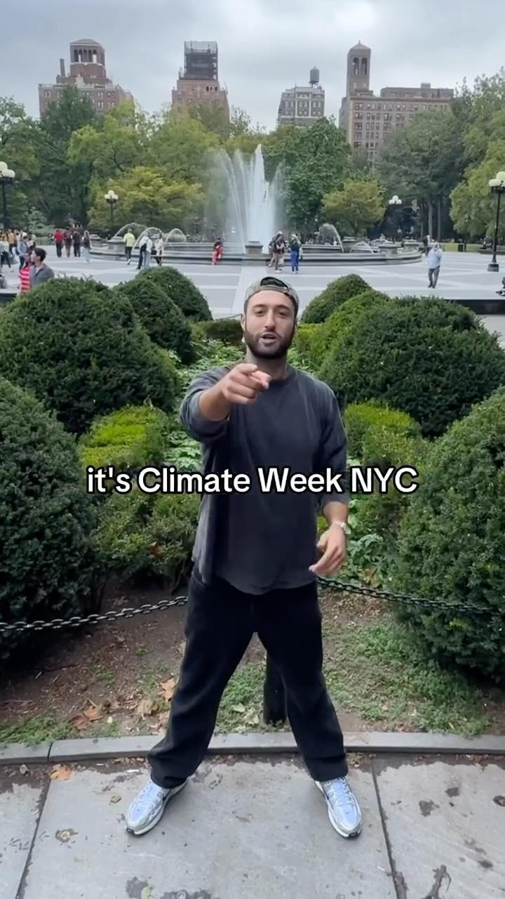 Instagram post by @tedzhar for Polestar. Caption reads: It’s Climate Week NYC 🌍 I’m joining @polestarcars....