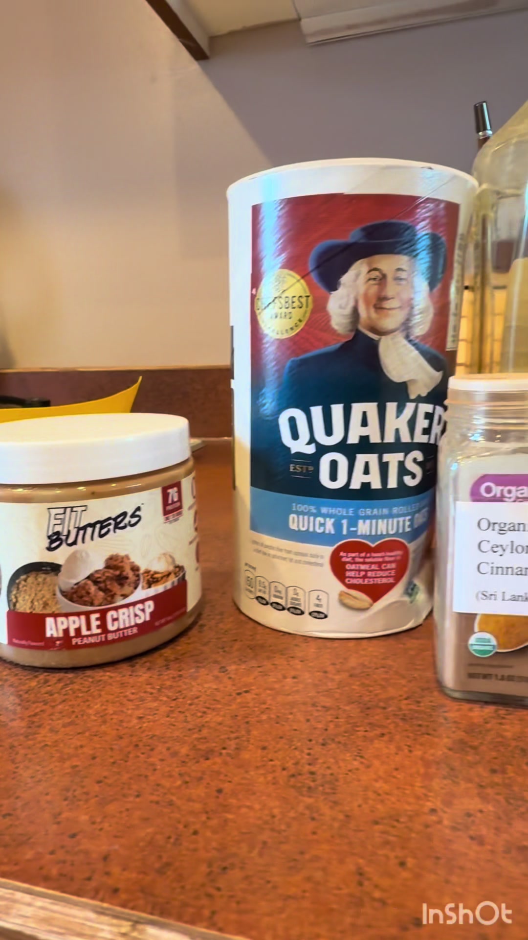 TikTok post by @faithdomino for FIt Butters. Caption reads: @fitbutters apple crisp featuring in my favorite....