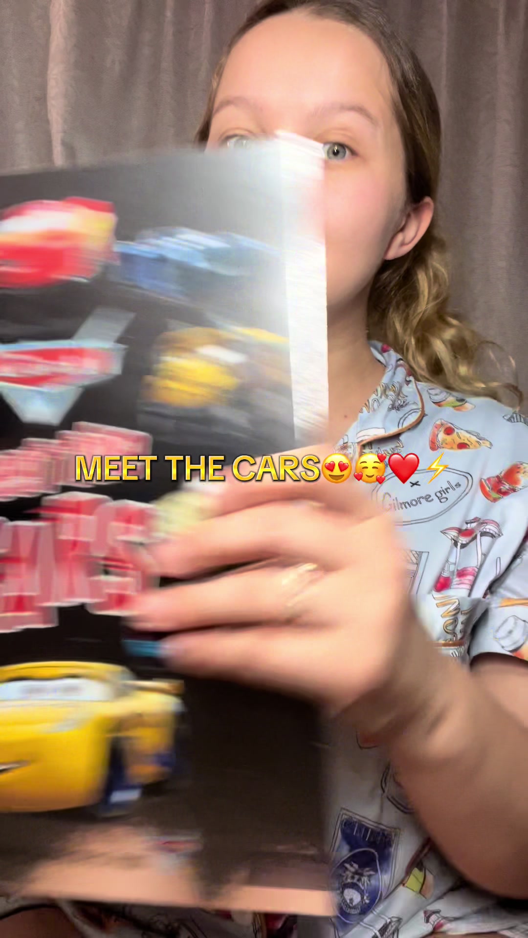TikTok post by @itsmadisynbiermann for Book & Mortar. Caption reads: [...] Christmas gift for cars fans ⚡️@Book &....