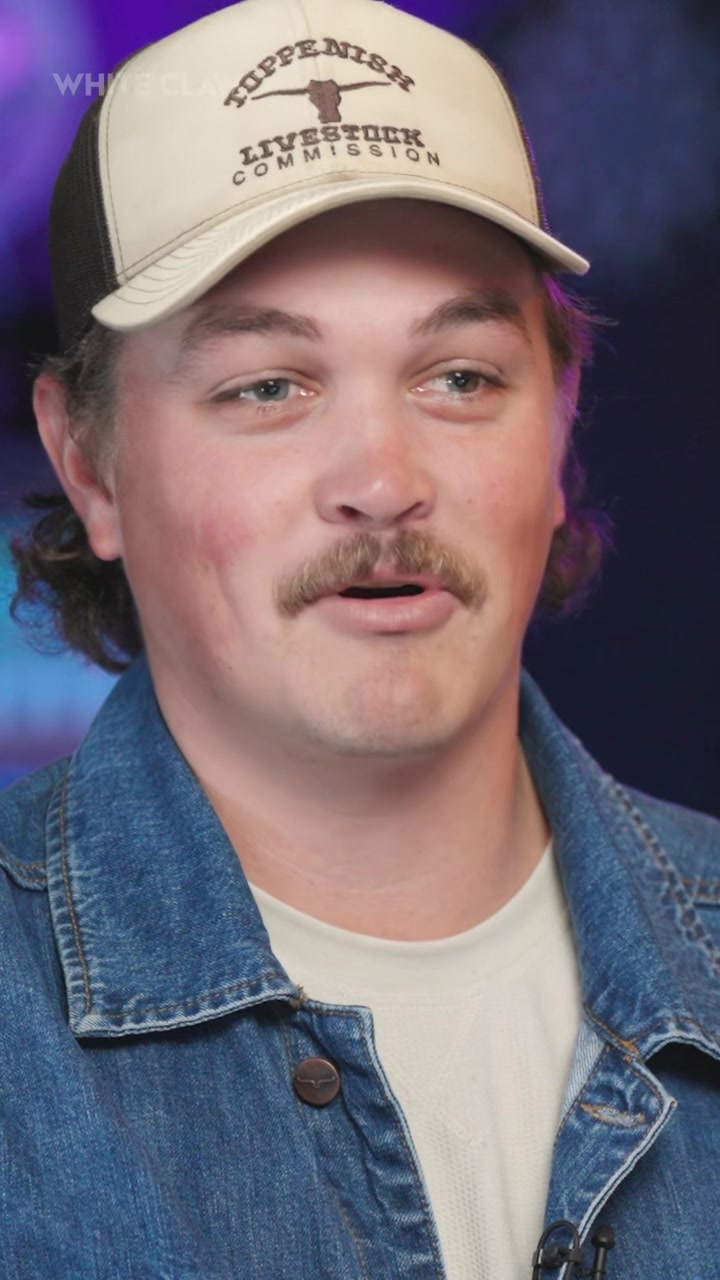 TikTok post by @calebpressley for White Claw. Caption reads: 🍨 ZACH TOP 🍨 Presented by @White Claw .