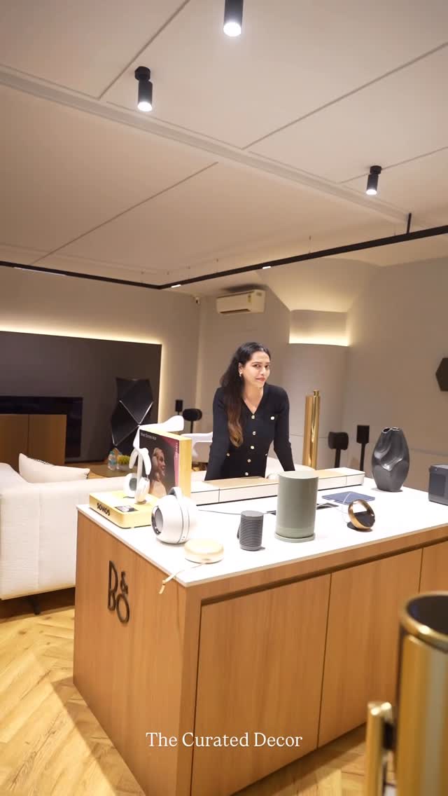 Instagram post by @thecurateddecor for Sonos. Caption reads: The future of sound & technology is here — and it....