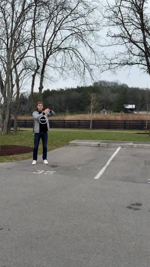 Instagram post by @drakemoschkau for Nissan USA. Caption reads: Meet the Mitsu… @nissanusa Rogue PHEV! #nissan....