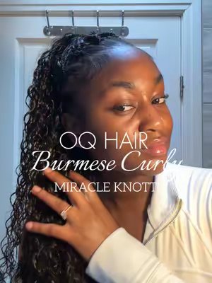 TikTok post by @andell.11 for OQ HAIR WIG. Caption reads: [...] so…. Miracle knots?!🙂‍↔️🙂‍↔️ @OQ HAIR WIG....