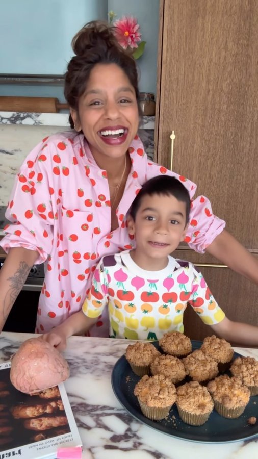 Instagram post by @samanthaseneviratne for Cherry Bombe. Caption reads: Rise and shine! It’s the final part of our....