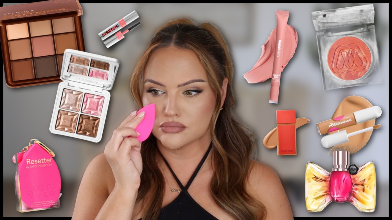 YouTube post by @MakeupByCheryl for Beautyblender. Caption reads: [...] Glow Highlighter Palette BeautyBlender....