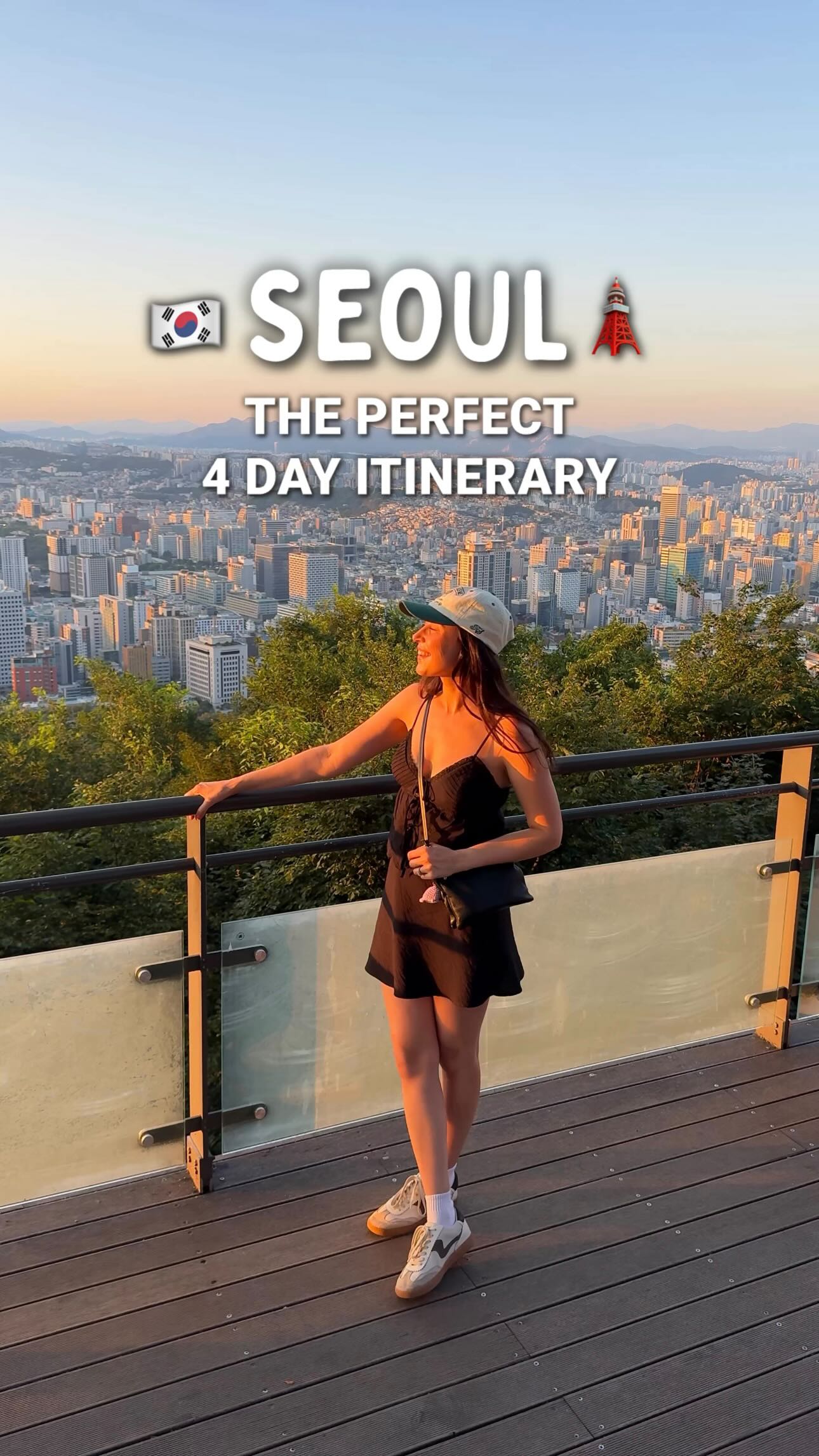 Instagram post by @reneeroaming for Alaska Airlines. Caption reads: SEOUL ITINERARY 🇰🇷⤵️ An underrated destination....