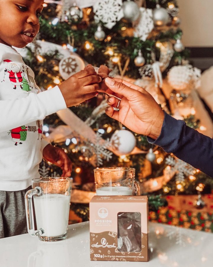 Instagram post by @sonia_aicha for Poseidn. Caption reads: Sundays are for cozy mommy and son time with a....