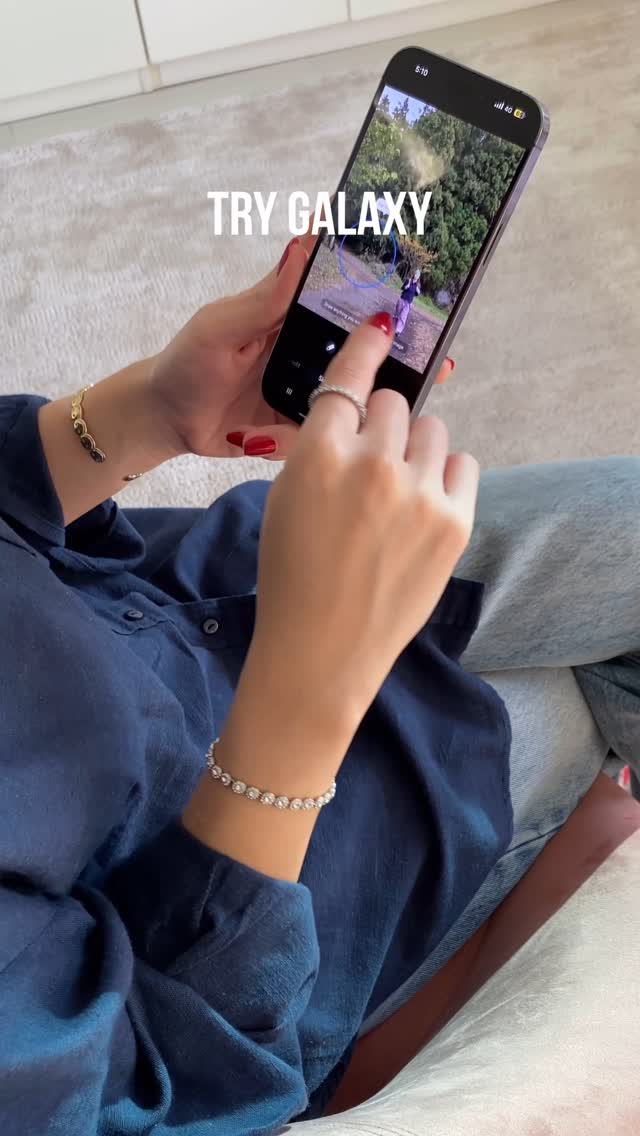 Instagram post by @miraadaoud for Samsung Gulf. Caption reads: [...] #GalaxyAI
@samsungmobile
@samsunggulf x....