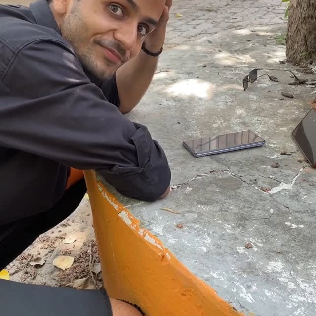 Instagram post by @ritikkkk_singhh for Xiaomi India. Caption reads: Students ke feeling koi nhi smjh skta , A happy....