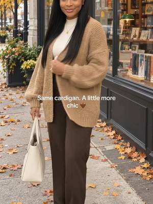 TikTok post by @simplyalberta for PrettyGarden. Caption reads: [...] 🍂 Are you team jeans or trousers?....