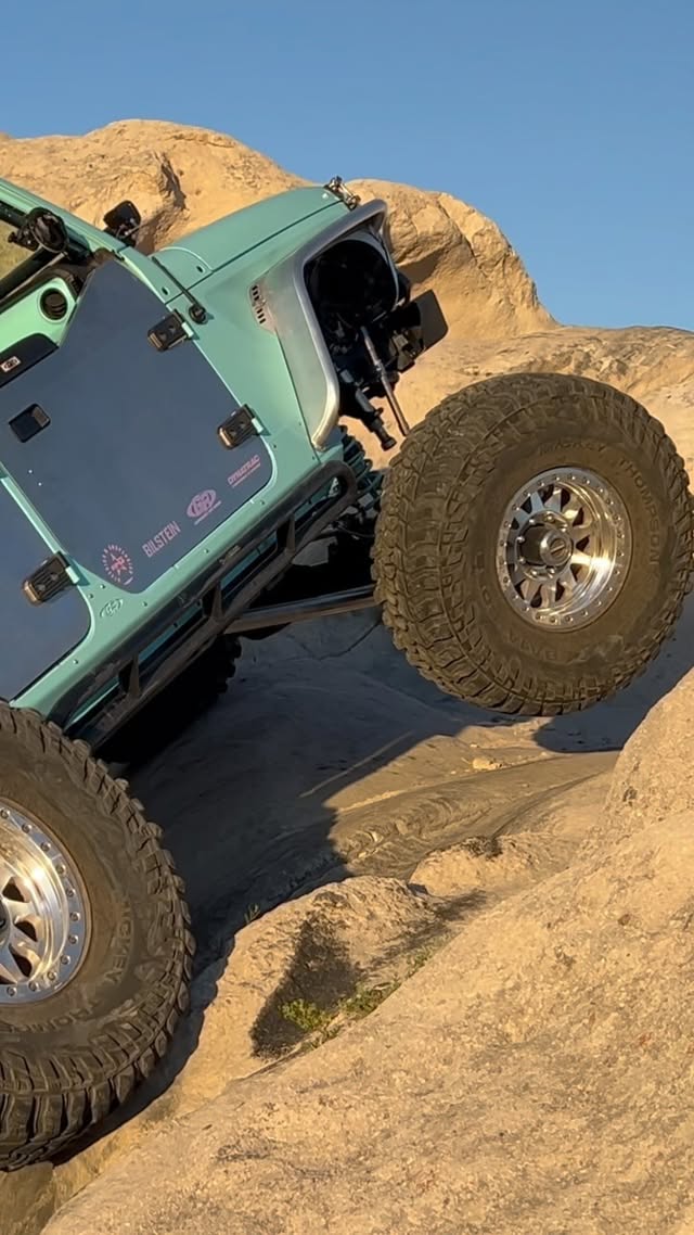 Instagram post by @aquajeepgirl for EZ FLATE. Caption reads: [...] to save 10% @bajadesigns @prpseats @EZflate....