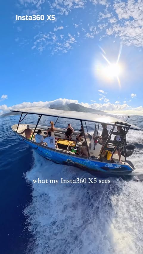 Instagram post by @lukebosworth_ for Insta360. Caption reads: Check out my link in bio to grab an @insta360 to....
