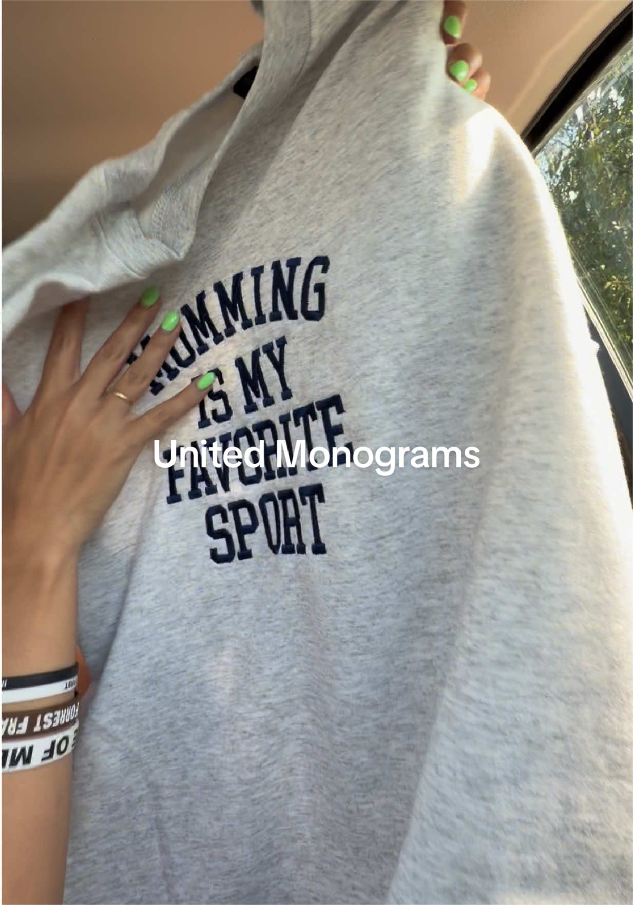 TikTok post by @bayleighwebb for United Monograms. Caption reads: [...] your babies initials😭😭😭 @United Monograms....