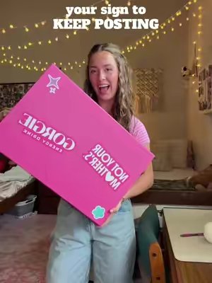 TikTok post by @zo.niz for Gorgie. Caption reads: THIS IS SO ADORABLE🥹🩷 Thank you! @GETGORGIE @Not....