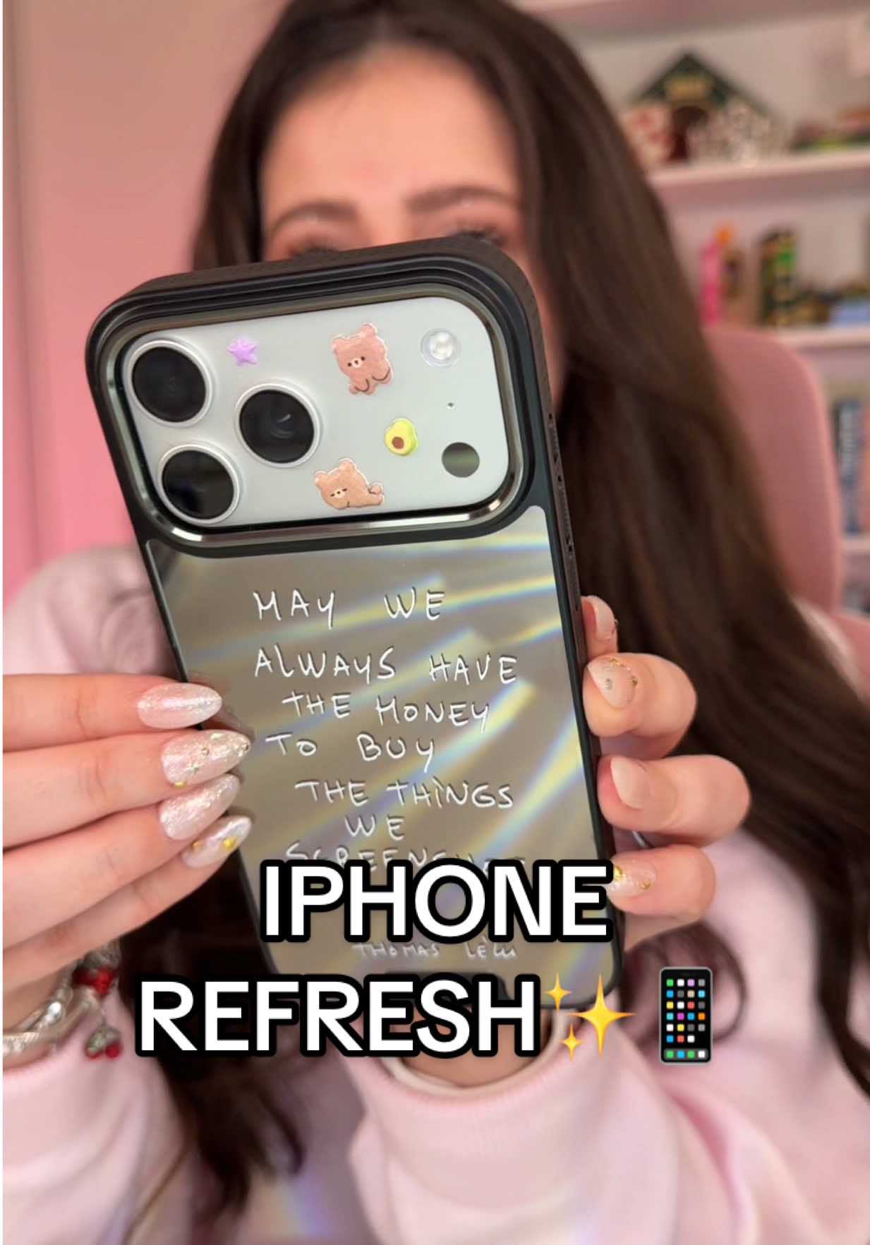 TikTok post by @heillyraices for BURGA. Caption reads: an iphone refresh is ALWAYS needed✨📱 @BURGA has....