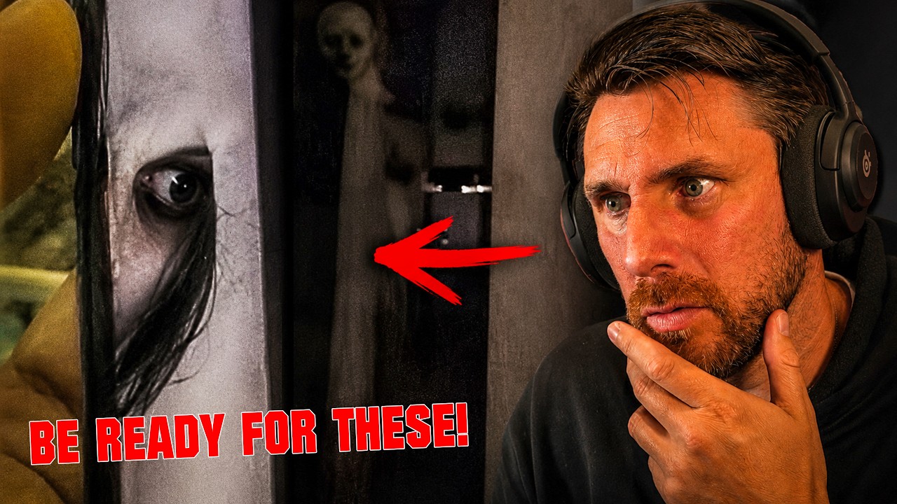 YouTube post by @Caspersight for SNHU. Caption reads: Paranormal Clips So Disturbing I Had To React.
