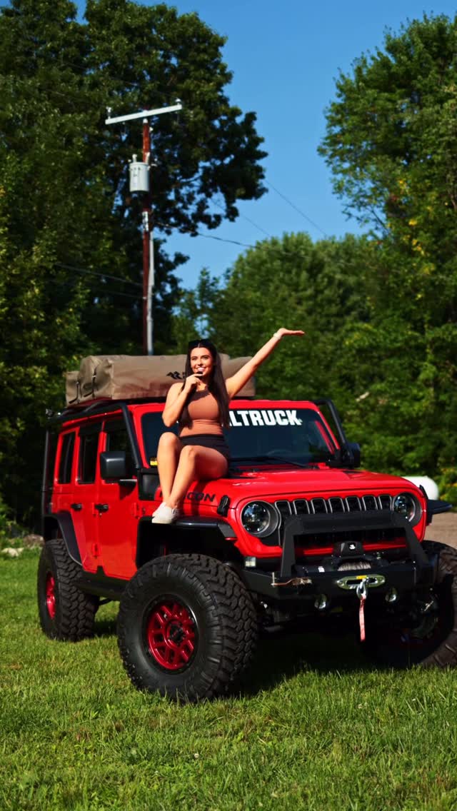 Instagram post by @autumn.schwalbe for RealTruck. Caption reads: Excited to team up with @realtruck 🔥
.
They....