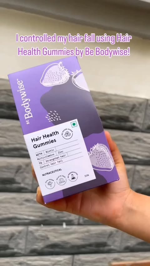Instagram post by @naquib.rahman for Be Bodywise. Caption reads: [...] fall using Hair Health Gummies by Be....