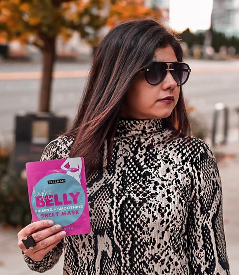 Instagram post by @panache_mania for Freeman Beauty. Caption reads: @freemanbeauty has some pretty amazing hydrating....