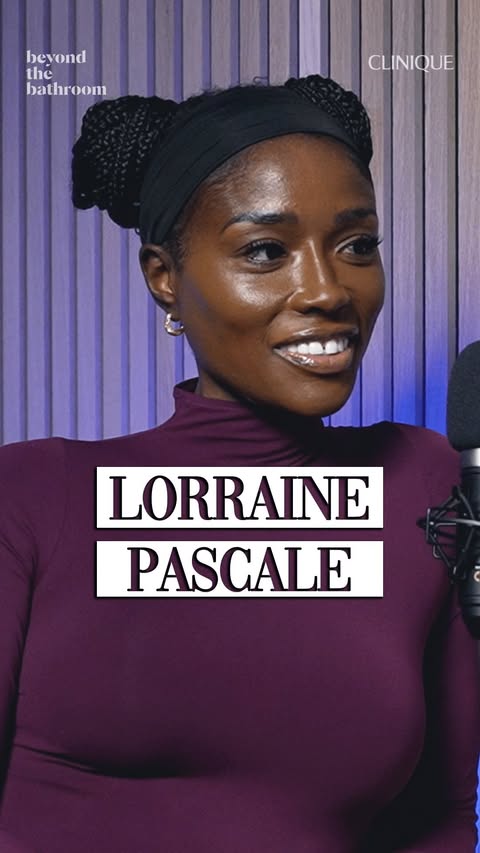 Instagram post by @lorrainepascale for Clinique. Caption reads: NEW EPISODE. Model, author, TV chef and counsellor....