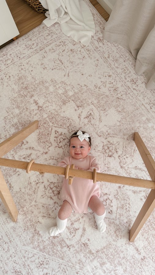 Instagram post by @oaklen.and.ocean for Kmart. Caption reads: Creating a safe and stylish space for Ocean with....