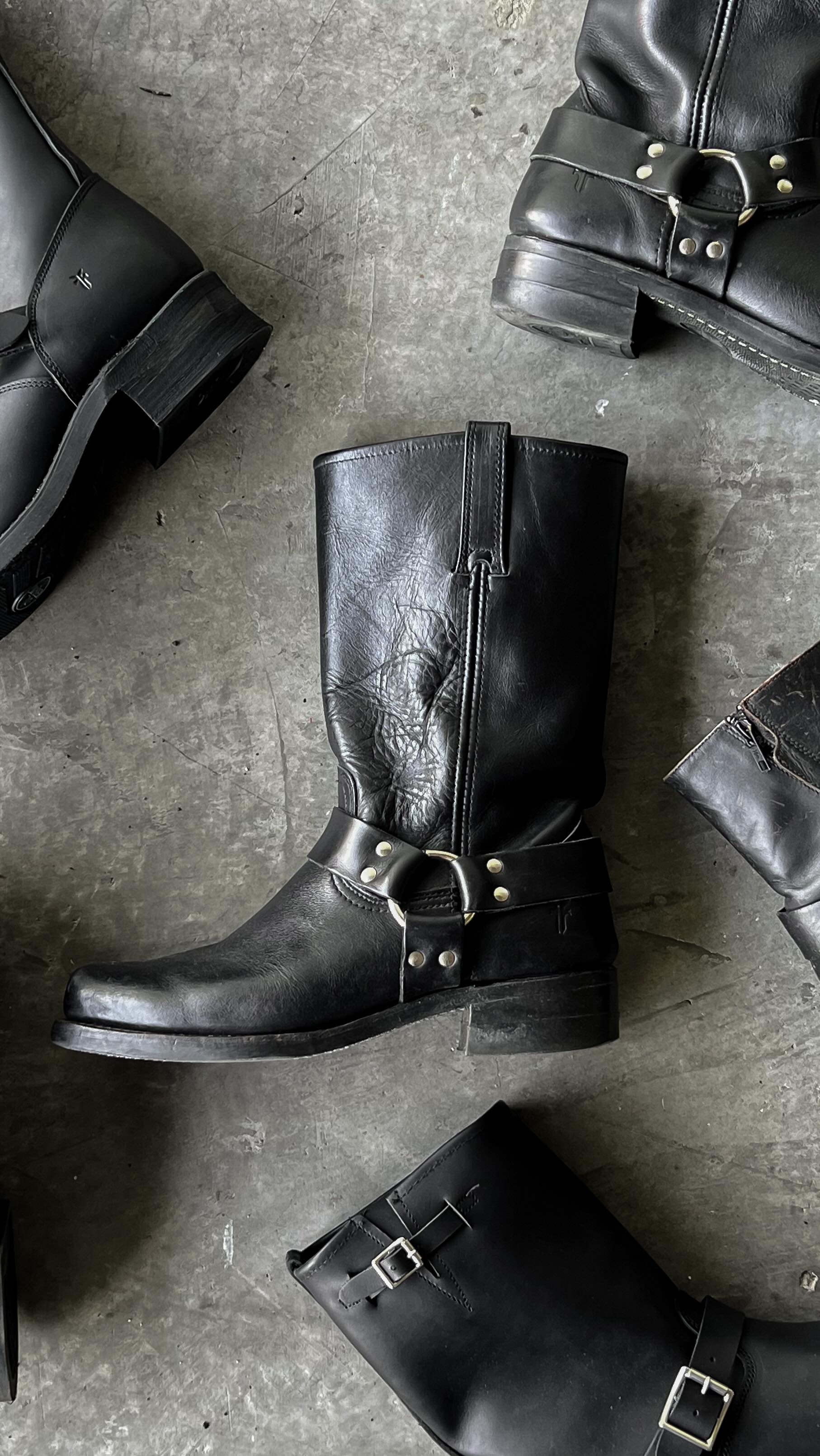 Instagram post by @joshmeusebio for The Frye Company. Caption reads: new boots to break in thanks to @thefryecompany!....
