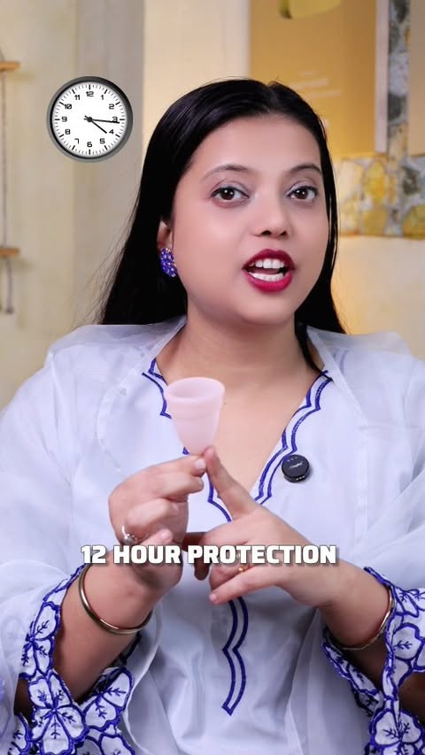 Instagram post by @beautykadose for everteen. Caption reads: Period Comfort Level Up — Everteen Menstrual Cup....