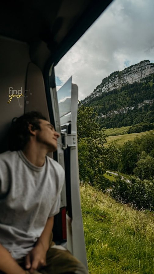 Instagram post by @jakerichtravels for Epidemic Sound. Caption reads: Theme tracking YOuR liFe starts with....