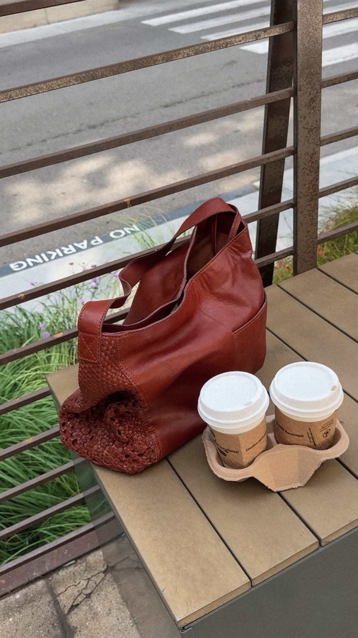 Instagram post by @itsanahitaa for HOBO. Caption reads: Outfit check with @hobotheoriginal ✔️ ad. She’s....